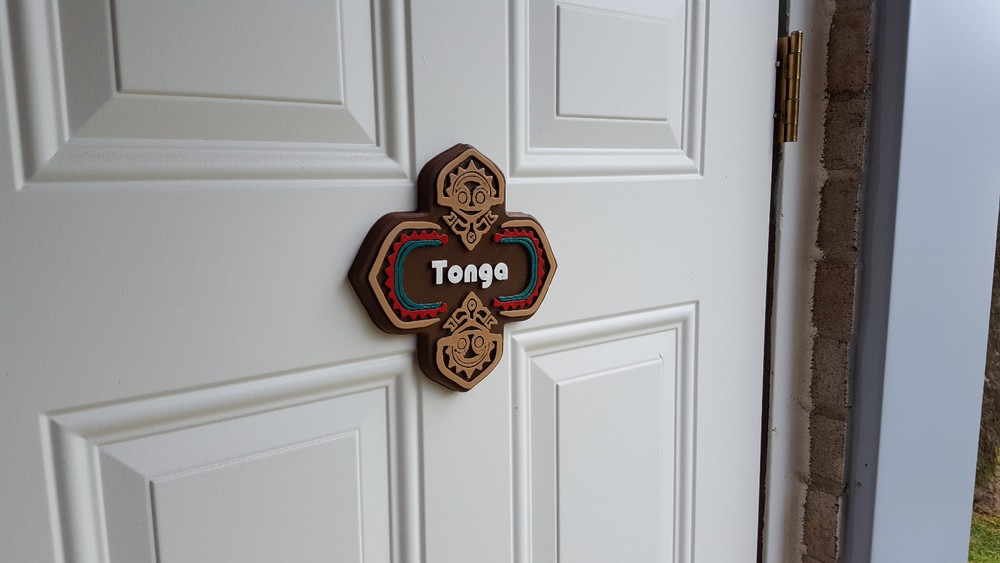 Polynesian Themed Sign / Plaque - Tonga House
