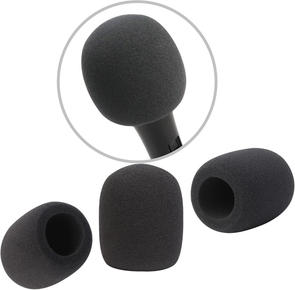 2 Pack Foam Mic Cover Handheld Microphone Windscreen