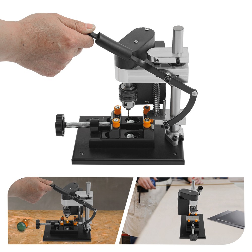 Power Bench Drill Mini Drill Press Adjustable Speed Electric Drilling Machine US