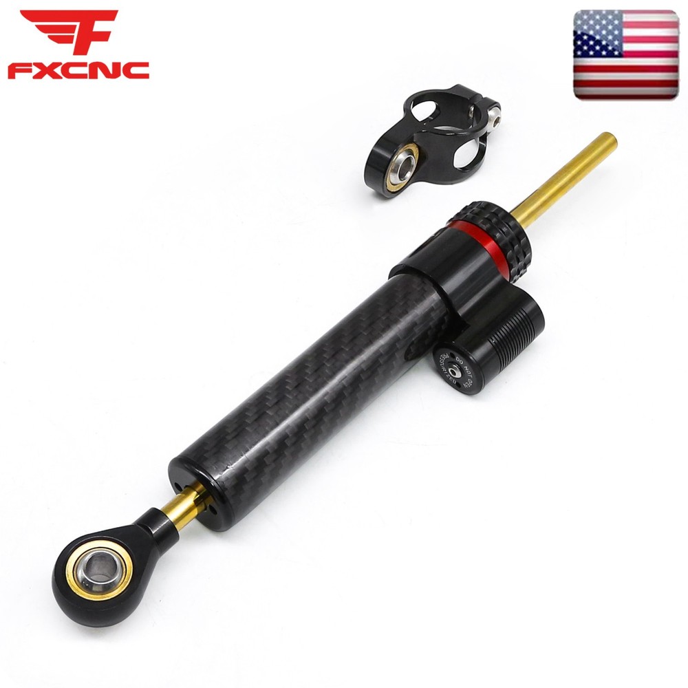 Carbon Fiber Universal Steering Damper Linear Stabilizer Reversed Adjustable