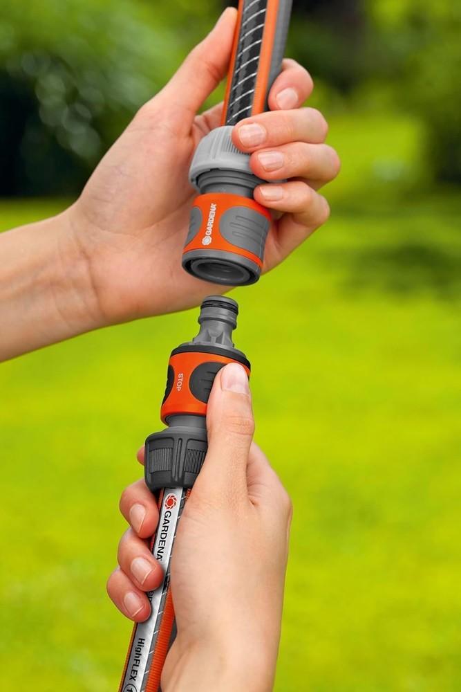 GARDENA coupling, connection piece for secure hose connection, connection of ...