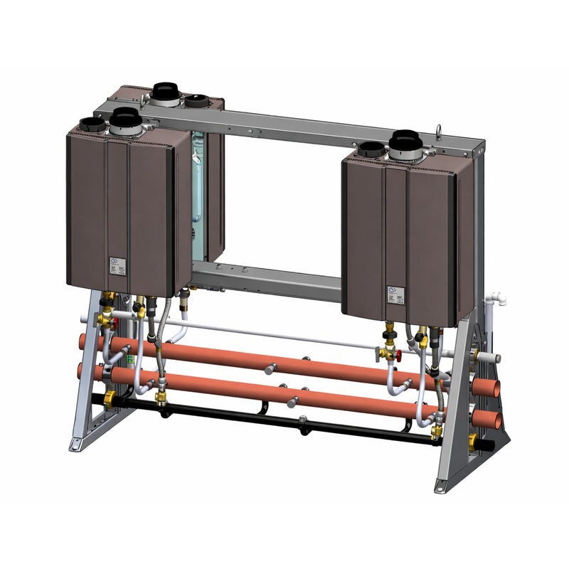 Rinnai Freestanding Interior Rack System For 3 Unit Tankless Water Heaters