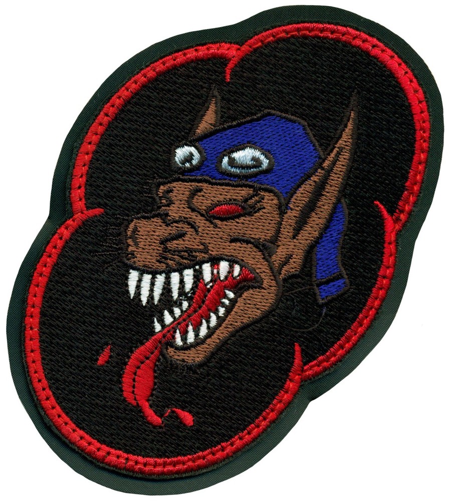 USAF 36th FIGHTER SQUADRON – RED/BLACK – PATCH