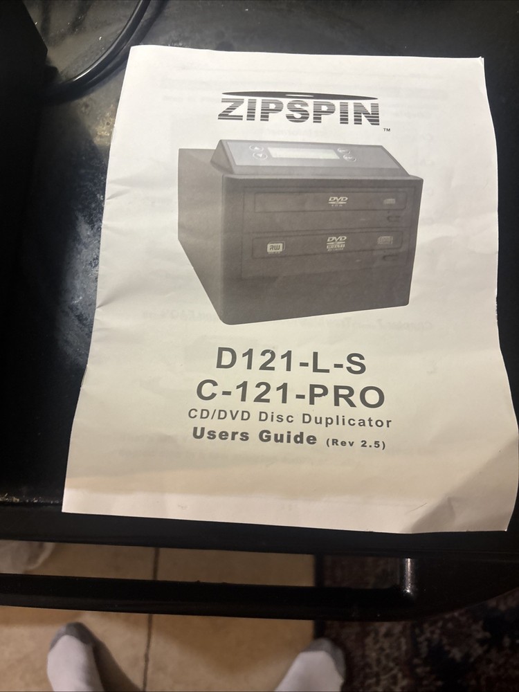 ZipSpin- DVD-121-PRO WM-DC-CD/DVD Disc Multi-Duplicator Burner Recorder