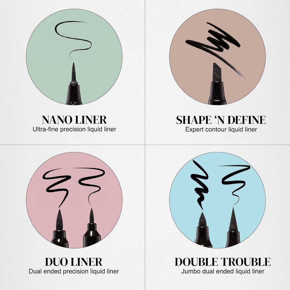 Super Slim Angled Tip Double Ended Liner Duo Stroke