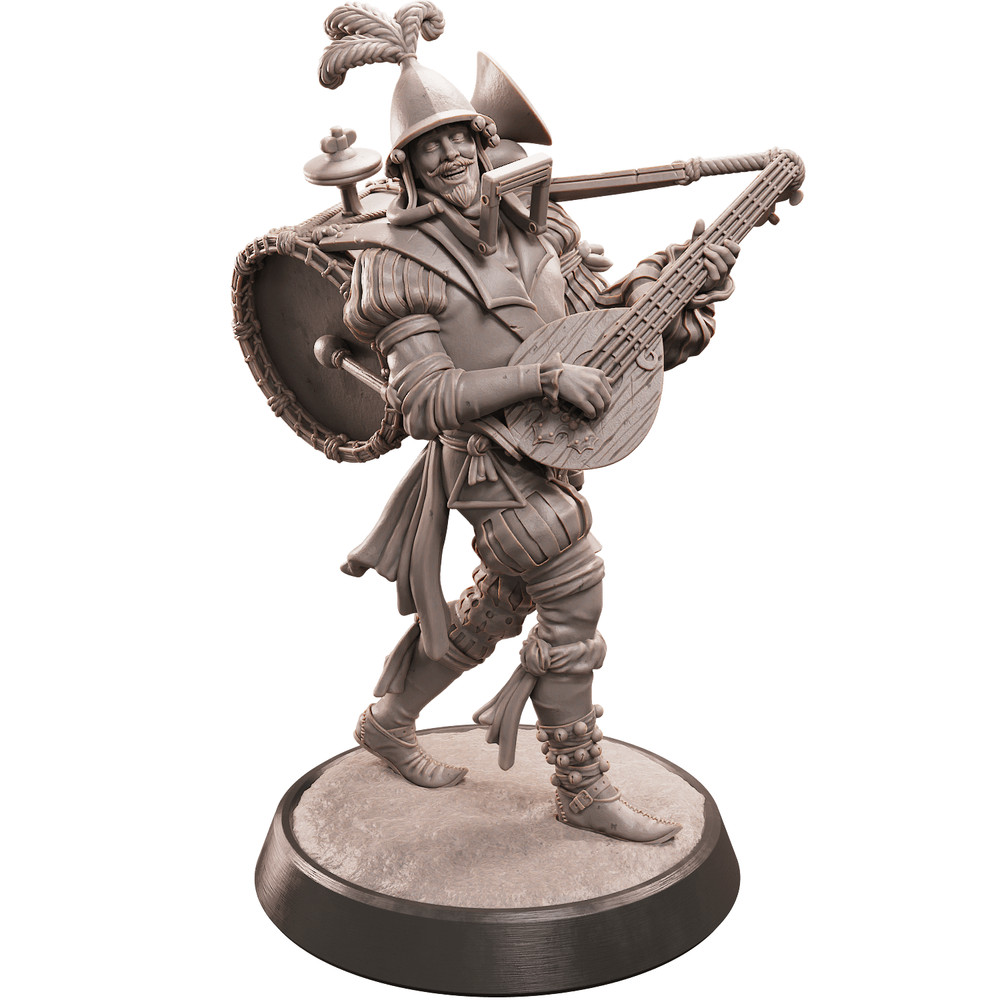 D&D Bard Mini 32mm Scale Mini TTRPG