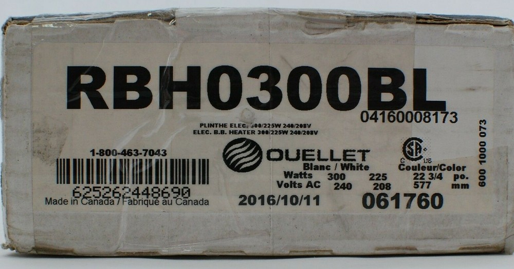 Ouellet RBH0300BL Baseboard Heater