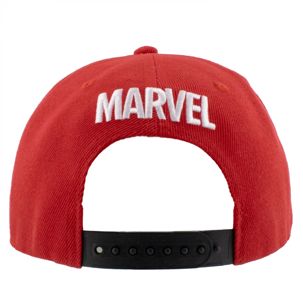 Spider-Man Web Swinging Snapback Hat Red