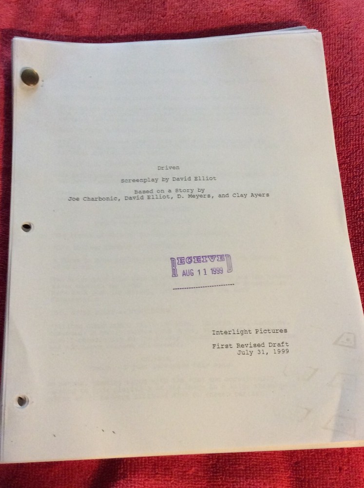 ORIGINAL SCRIPT DRIVEN THE WATCHER KEANU REEVES ERNIE HUDSON JAMES SPADER