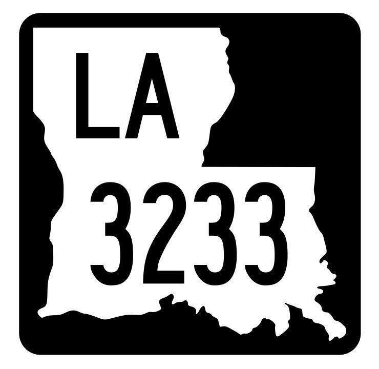 Louisiana State Highway 3233 Sticker Decal