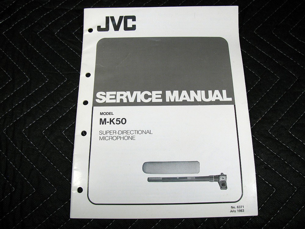JVC Super-Directional Microphone M-K50 Manual