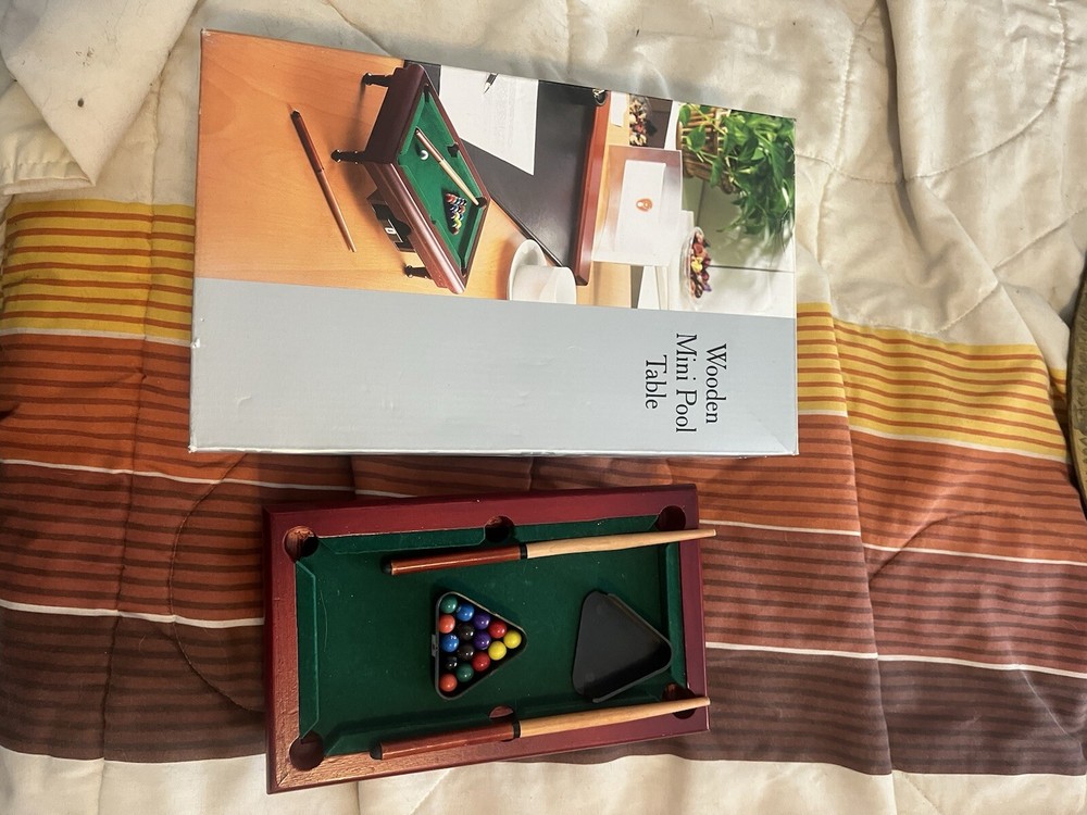 Wooden Mini Pool Table