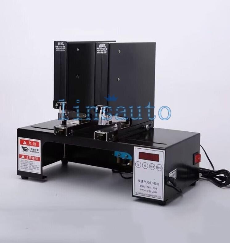 Double Head Automatic Electric Stapler Binding Machine Pneumatic Bookbinding
