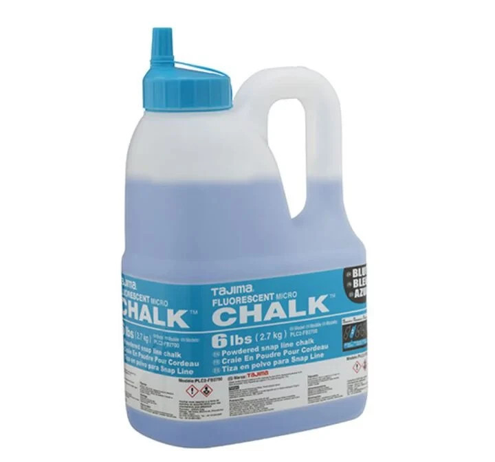 Tajima Micro Chalk Powdered Snap Line Chalk Fluorescent Blue 6 lbs