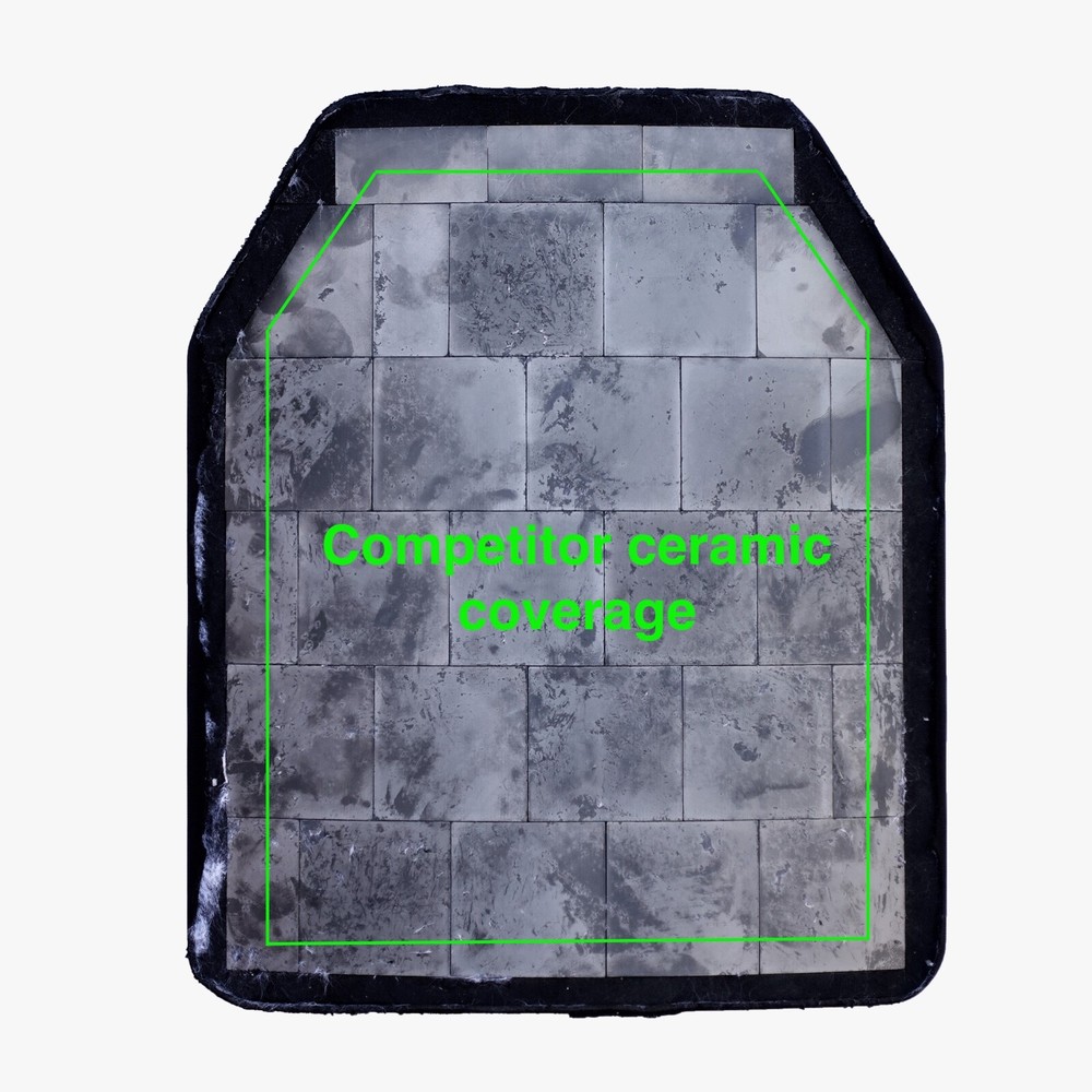 2pcs Level 3+ expanded ceramic coverage ballistic plates body armor - see video