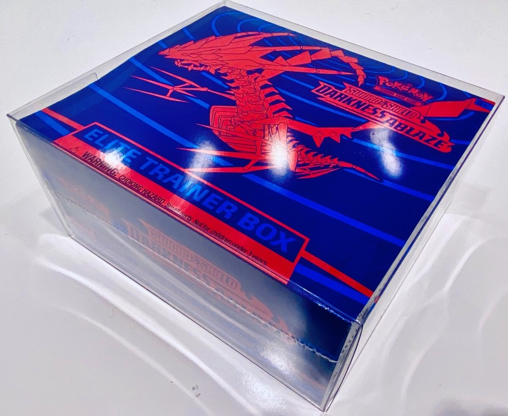1 Box Protector For POKEMON ELITE TRAINER Boxes. ETB Clear Display Case