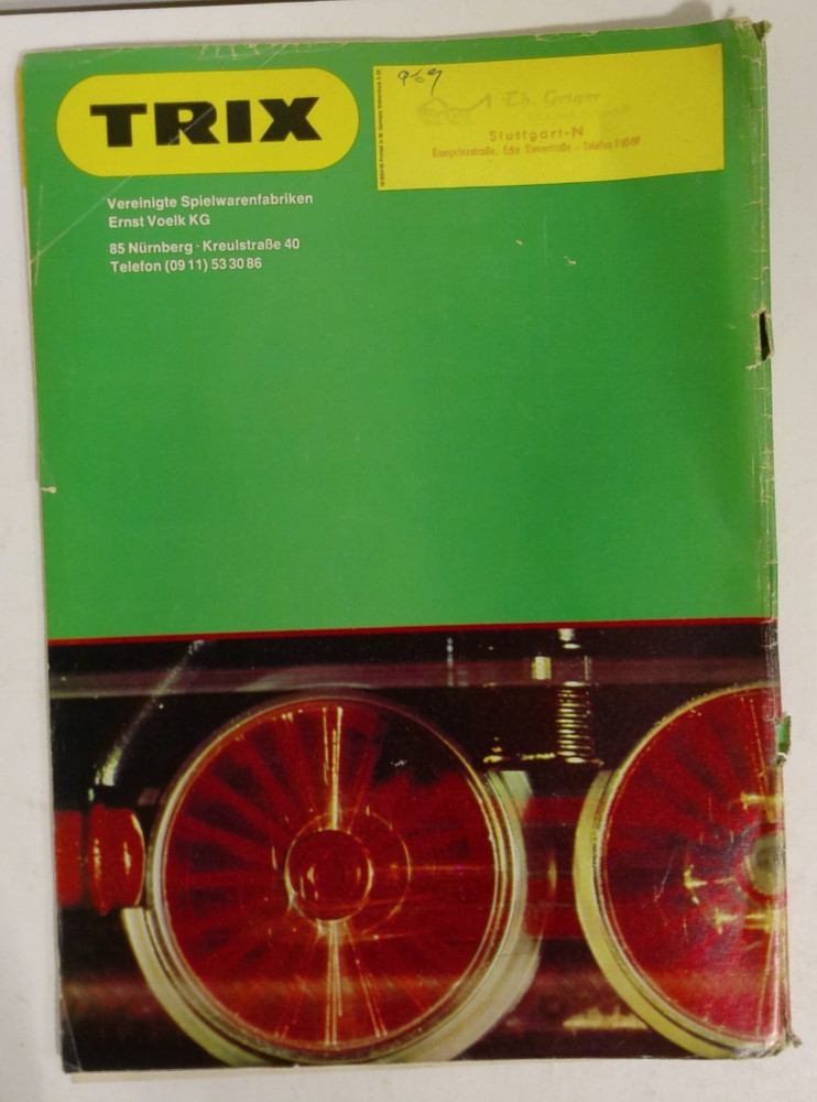 Minitrix 1969 Train Catalog
