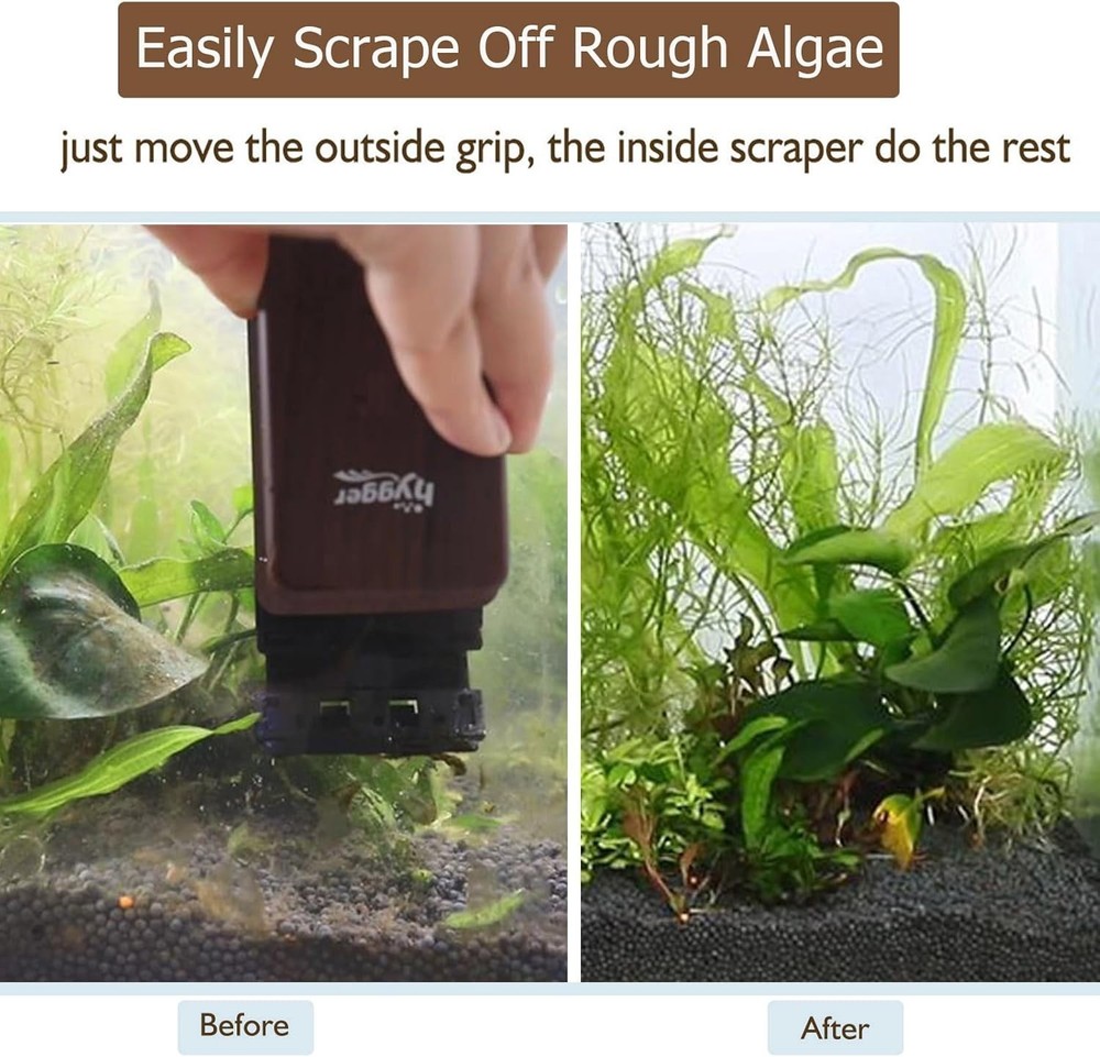 Magnetic Aquarium Cleaner with Scraper - Algae Magnet Tool