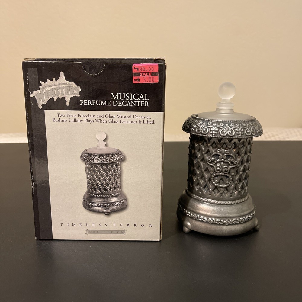 Universal Studios Monsters Musical Perfume Decanter Timeless Terror Collection