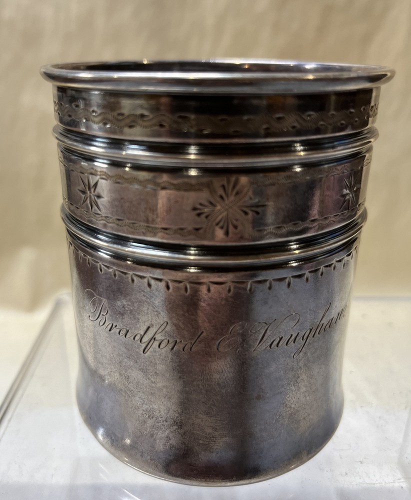 Gorham Sterling Child’s Mug c 1874 Monogram