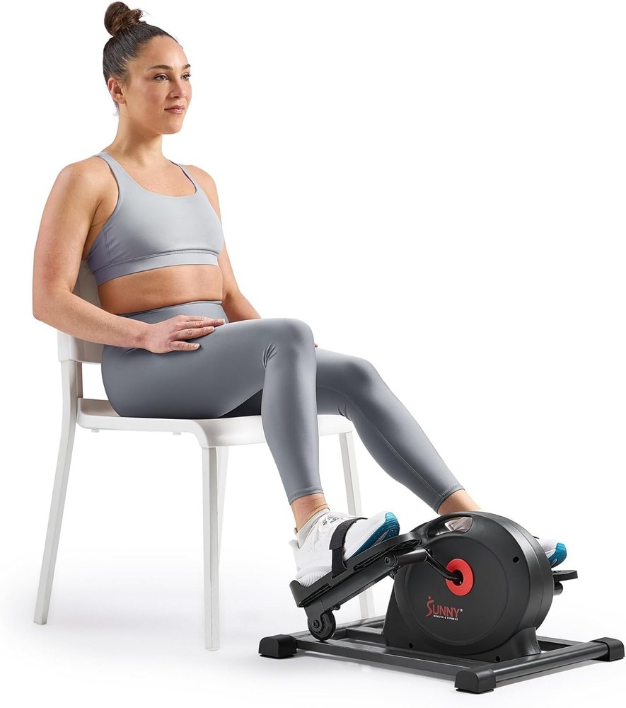 Sit and Pedal Mini Elliptical - Bluetooth Enabled, Adjustable, Safe for Seniors