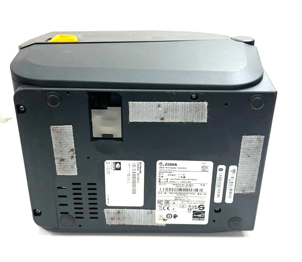 ZEBRA ZD421 PRINTER W/POWER SUPPLY PRINT WIDTH 4"