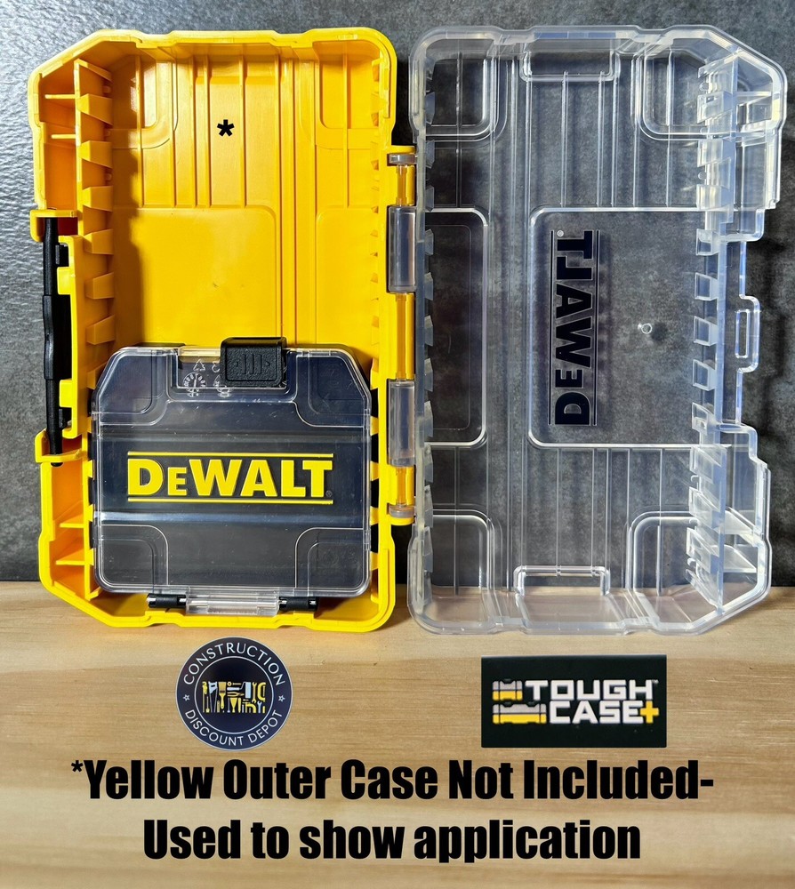 10 Genuine DeWalt Mini Tough Case - Bits Storage Organizer - Black