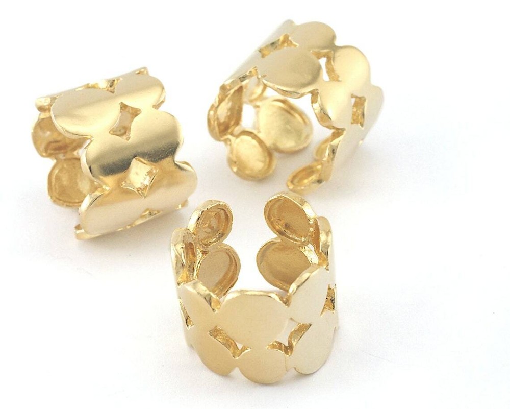 Adjustable Ring Raw Brass (18mm 8US inner size) 3216 ring20