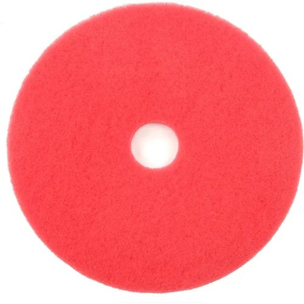 Global Industrial? 20" Buffing Pad, Red, 5 Per Case