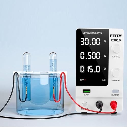 DC Power Supply Variable, 30V 10A Adjustable Switching Regulated 0-30V 0-10A