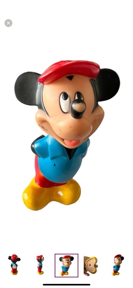 Vintage hard plastic Mickey Mouse Toy
