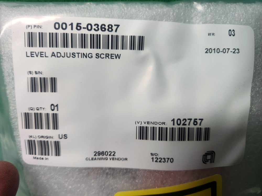AMAT 0015-03687 LEVEL ADJUSTING SCREW, NEW