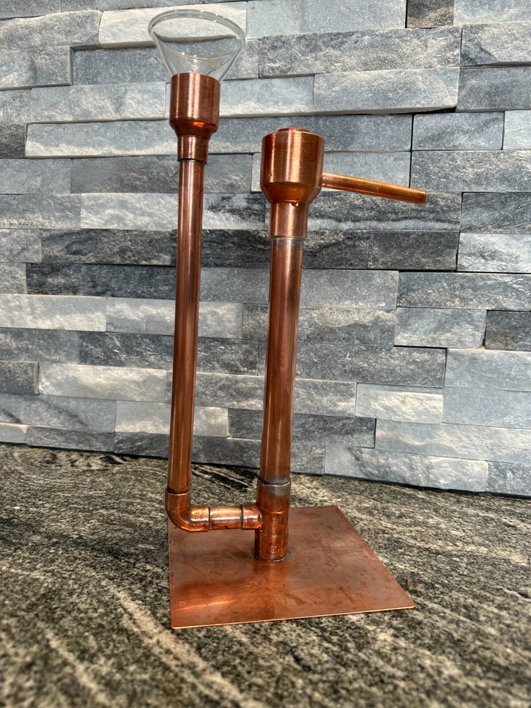 Handcrafted Copper Proofing Parrot Heads for Air Still With Funnel