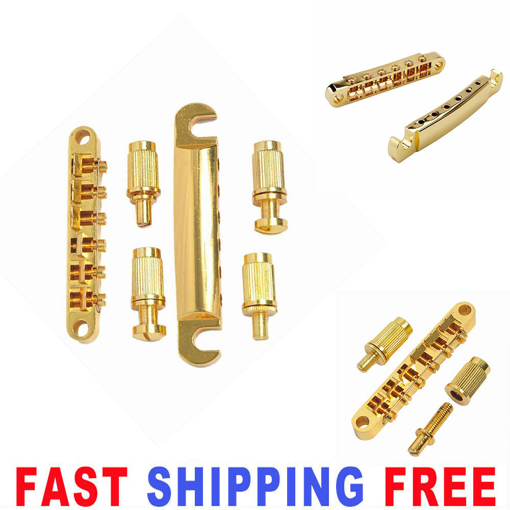 Adjustable Saddle Tune-O-Matic Bridge Tailpiece Studs Post for Les Paul LP SG
