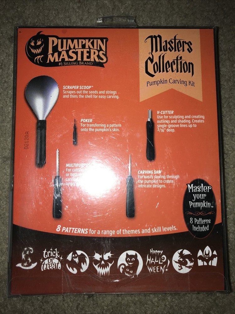 Pumpkin Masters Carving Kit With 8 Patterns