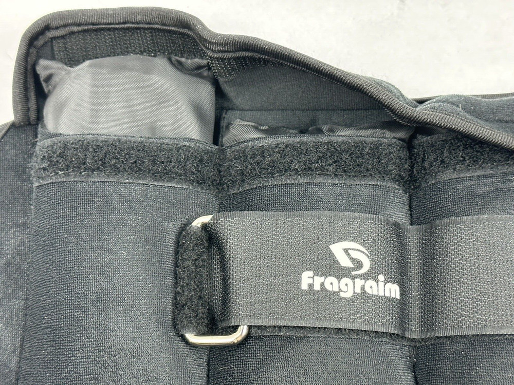 Fragraim Adjustable Ankle Weights 10 lbs pair - 5 per side, Black