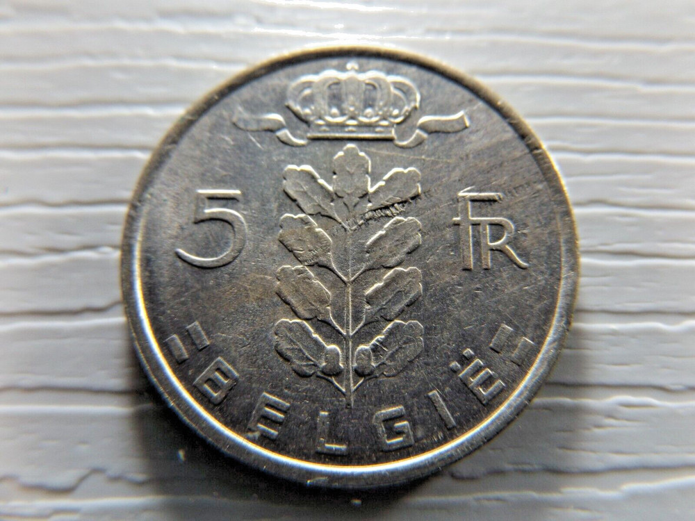 BELGIUM 1973 5 Francs
