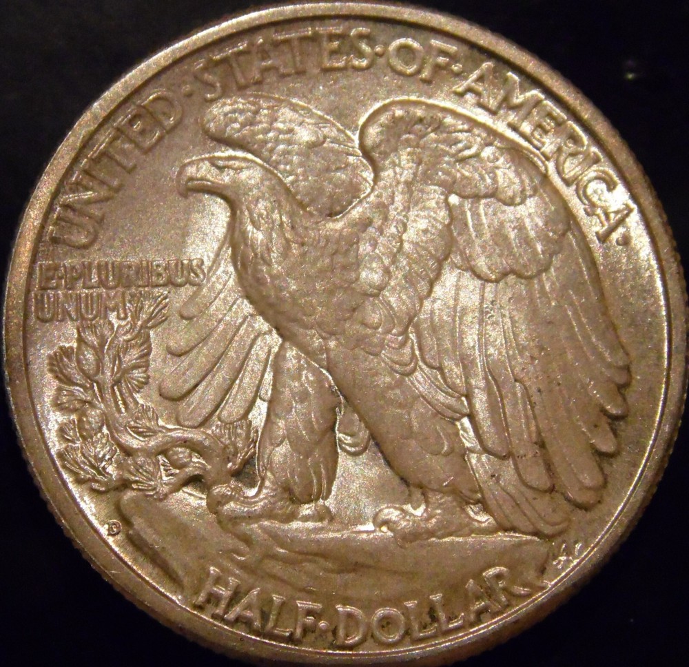 1945-D Walking Liberty Half Dollar Gem BU