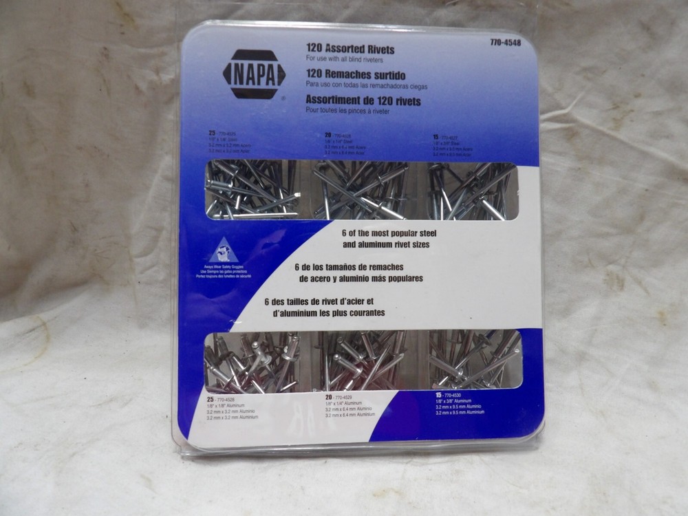 Assorted Rivets 120 pc 770-4548