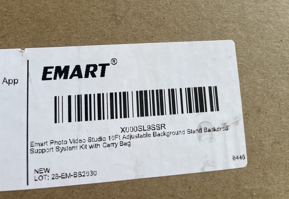 New Emart Photo Video Adjustable Backdrop Support System 10ft x 7ft