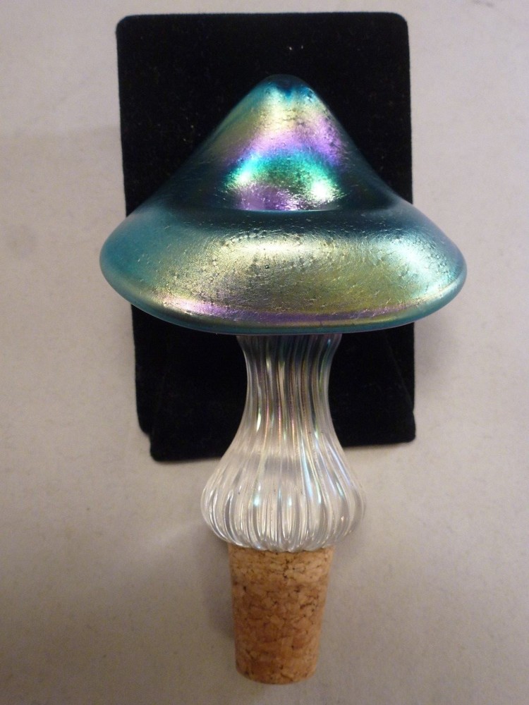 IRIDESCENT GLASS BOTTLE STOPPER FROM ABELMAN STUDIOS Jack Pulpit