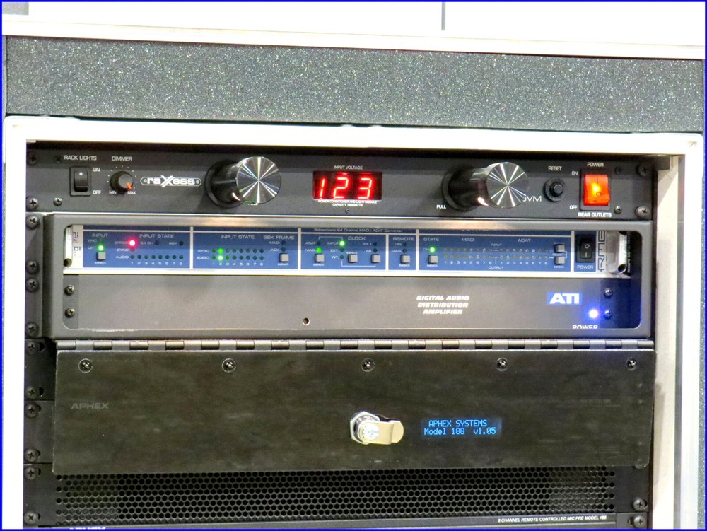 APHEX 188 8 64 CHANNEL MICROPHONE MIC PREAMP RME ADAT MADI SYSTEM & CONTROLLER