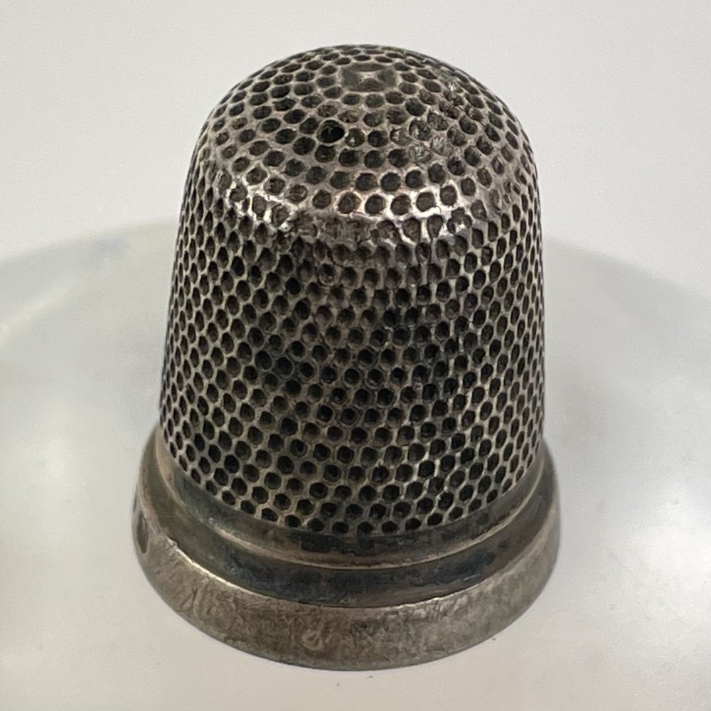 Antique Solid Silver Thimble Size 9 Charles Horner 1896 2cm 4g