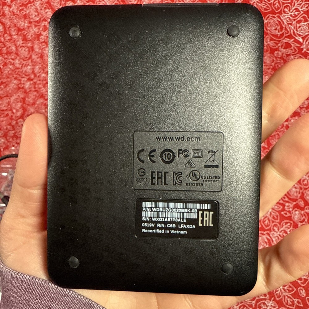 WD Western Digital Elements Wxg1a87p8ale External Hard Drive Black USB E3