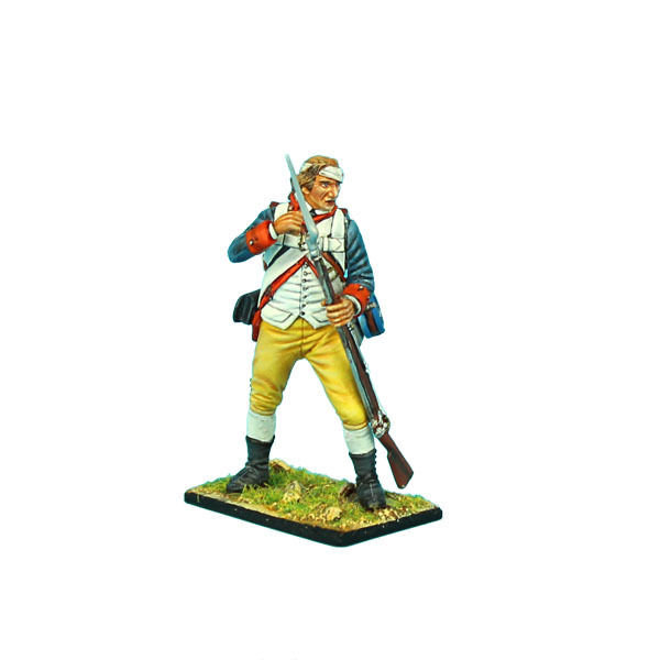 AWI064 Haslets 1st Delaware Standing Loading - Bandaged Head by First Legion