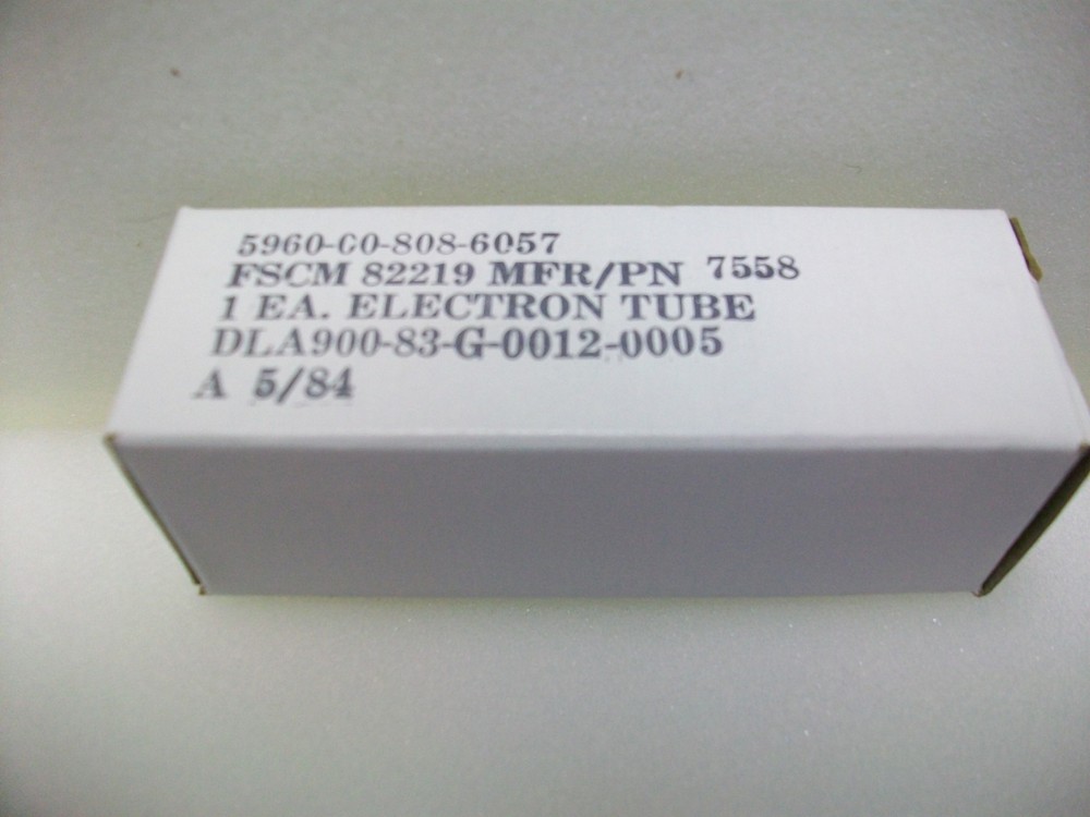 PHILIPS JAN 7558 TUBES