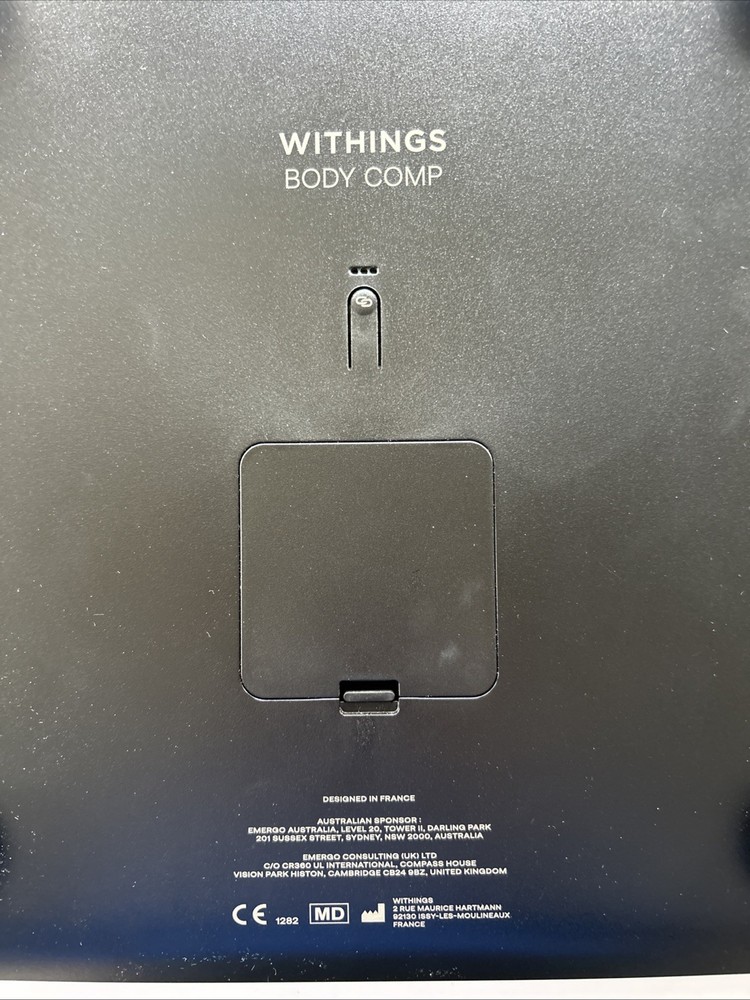 WITHINGS WBS06 Digital Scale Black BODY COMP Original Box TESTED