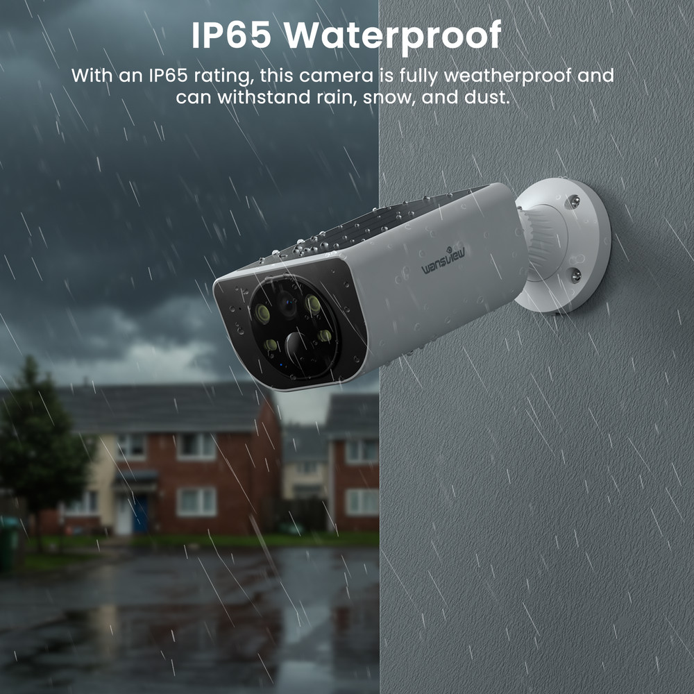 Wansview Solar Battery Powered Wireless Security Camera System Outdoor Home Wifi