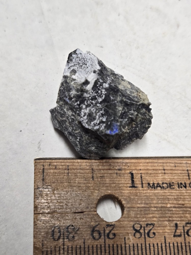 Rare blue Callaghanite w Hydromagnesite specimen