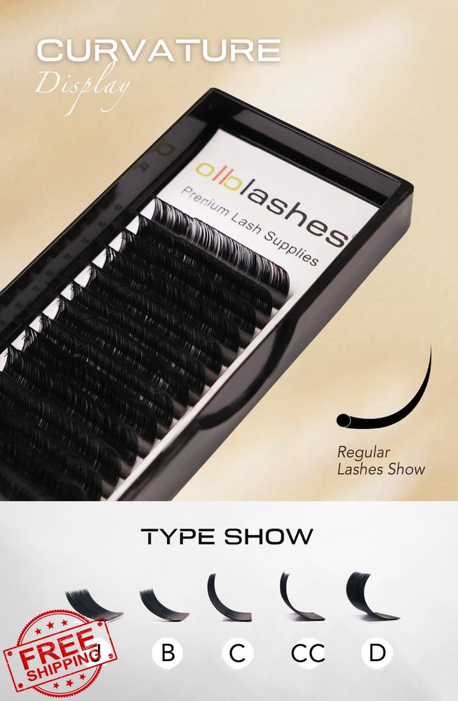 OLLOLASHES Eyelash Extensions C Curl Mix 8-15mm 0.03 Classic